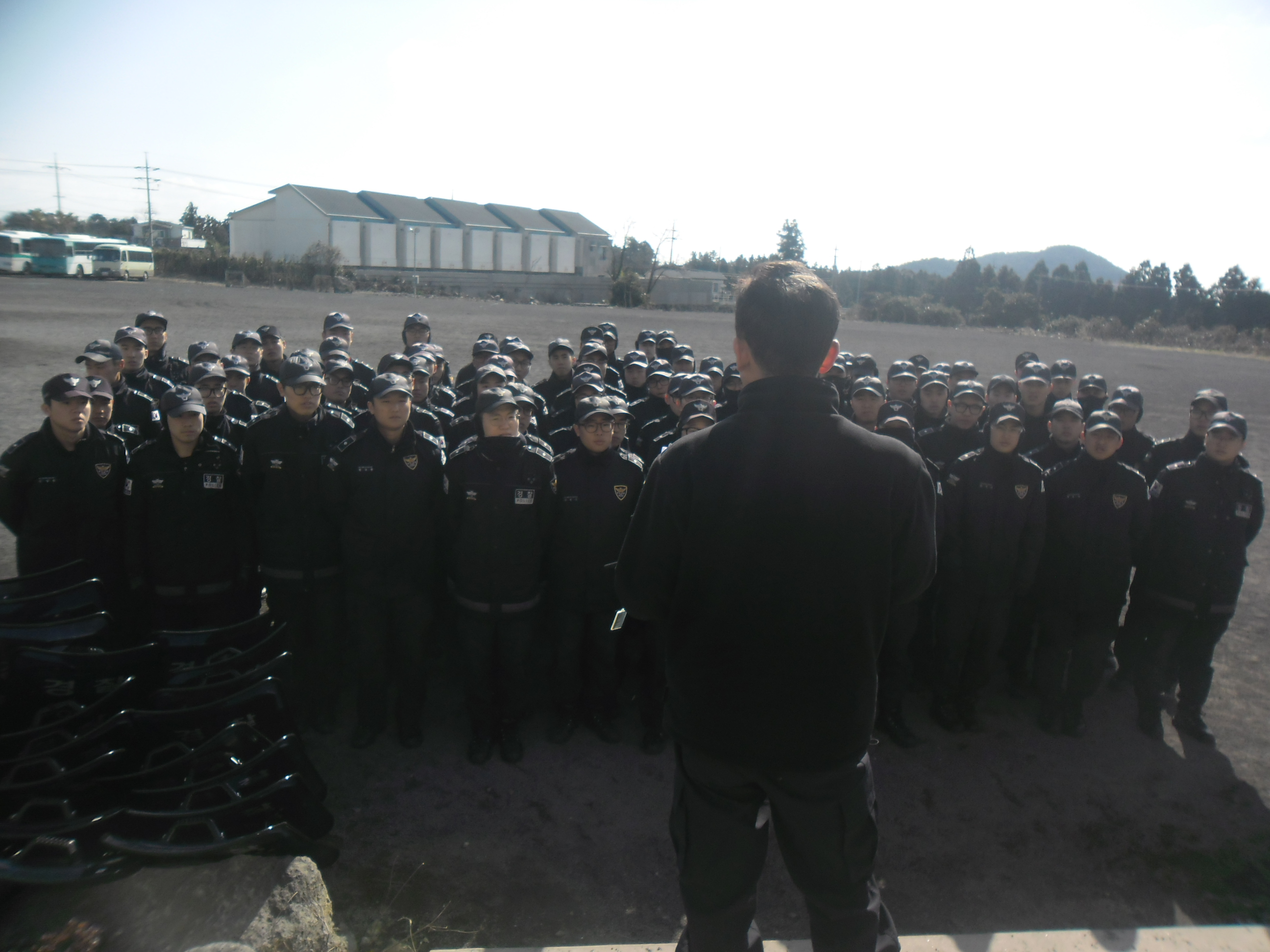 제주해안경비단 121의무경찰대 무전기교육