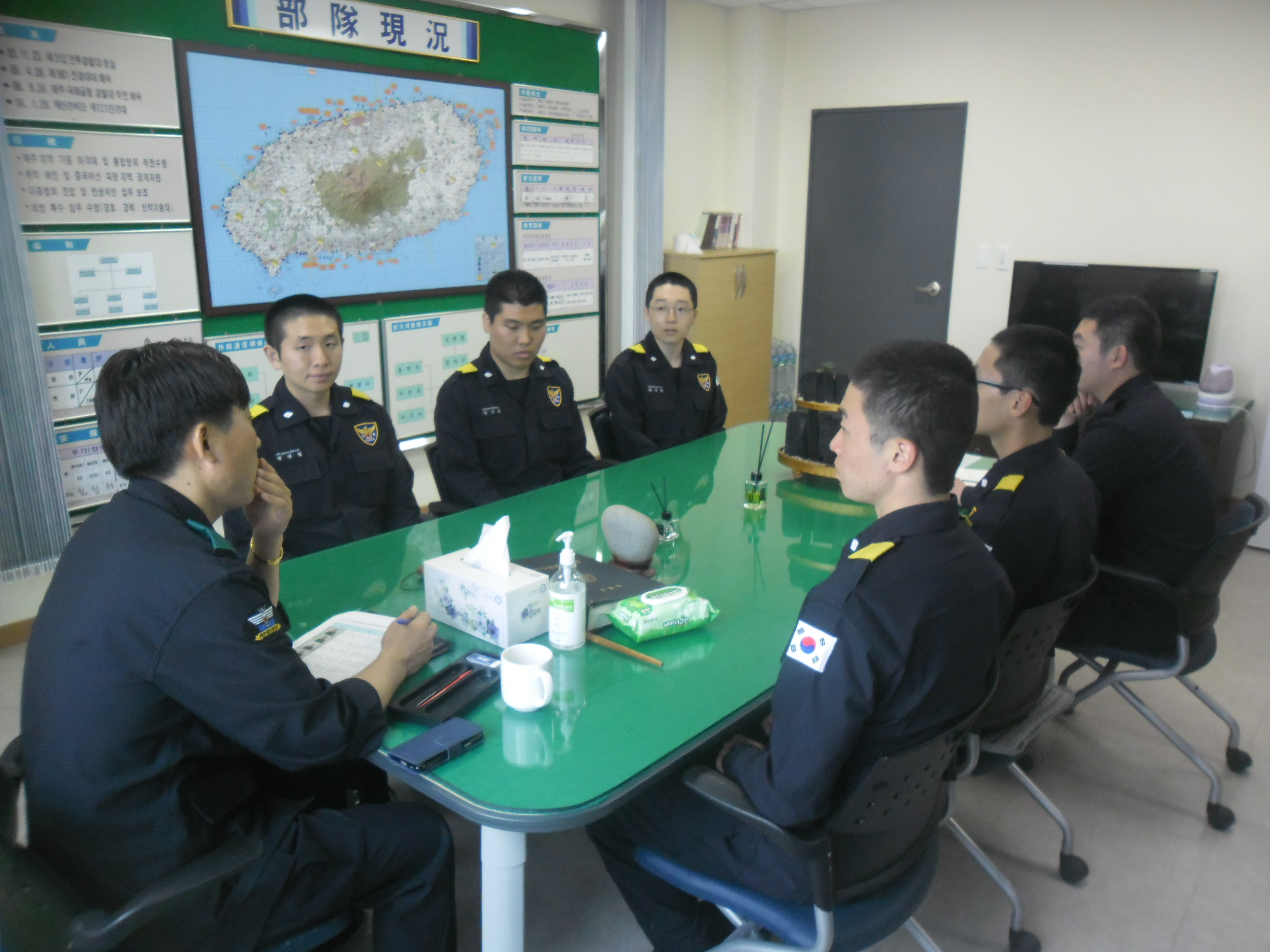 제주해안경비단 121의무경찰대 신임대원 간담회 