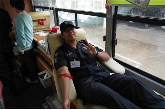 8월 28일(화), 단본부 및 121전경대 헌혈